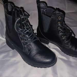 Size 8 1/2 black boots from forever worn one time. Selling for only $20.00.